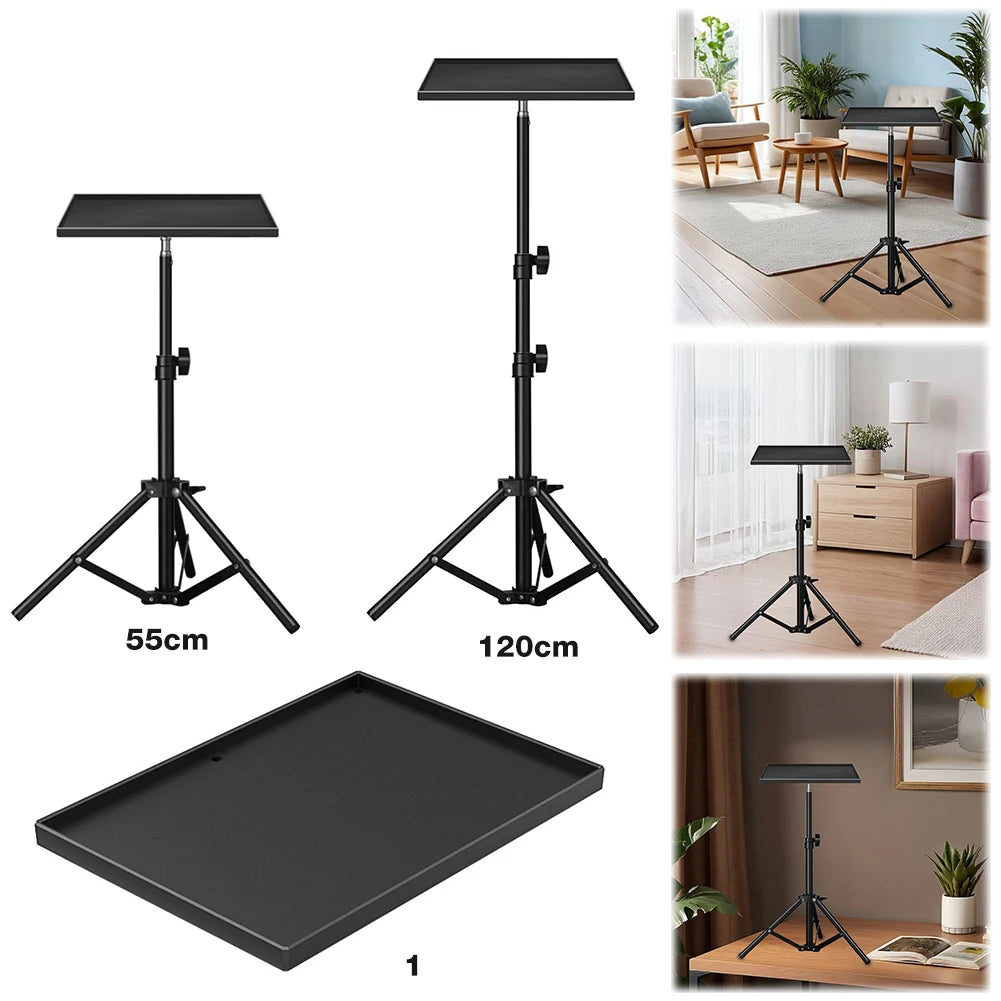 Projectors Tray 1/4inch Thread Tripod Tray Height Adjustable DJ Equipment Holder Telescopic Rod Standing for Laptop DSLR Camera Peaceful Pleasures Health and Wellness