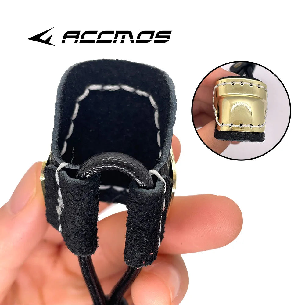 Archery Thumb Ring Protector Finger Guard Shooting Glove Brass Cow