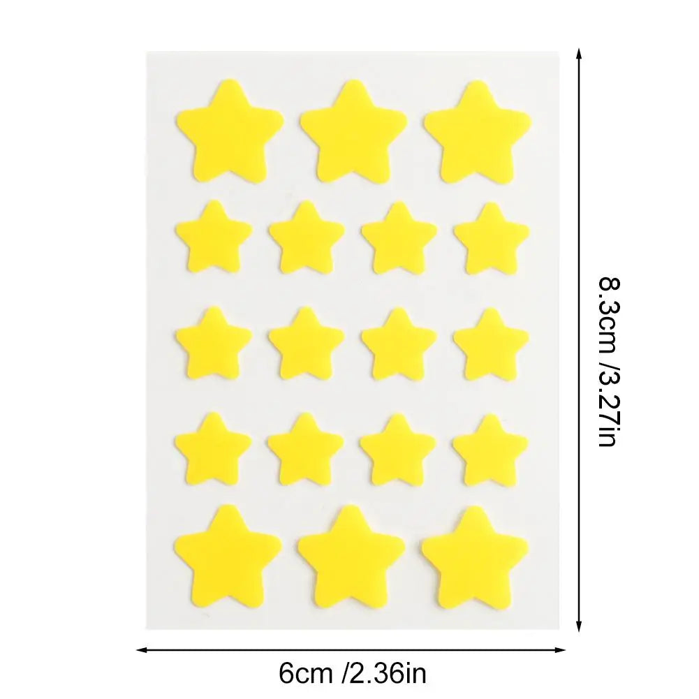 Colorful Star Shaped Acne Patch Hydrocolloid Salicylic Acid Spot Treatment Concealer Acne Pimple Patch Makeup Tool Peaceful Pleasures Health and Wellness