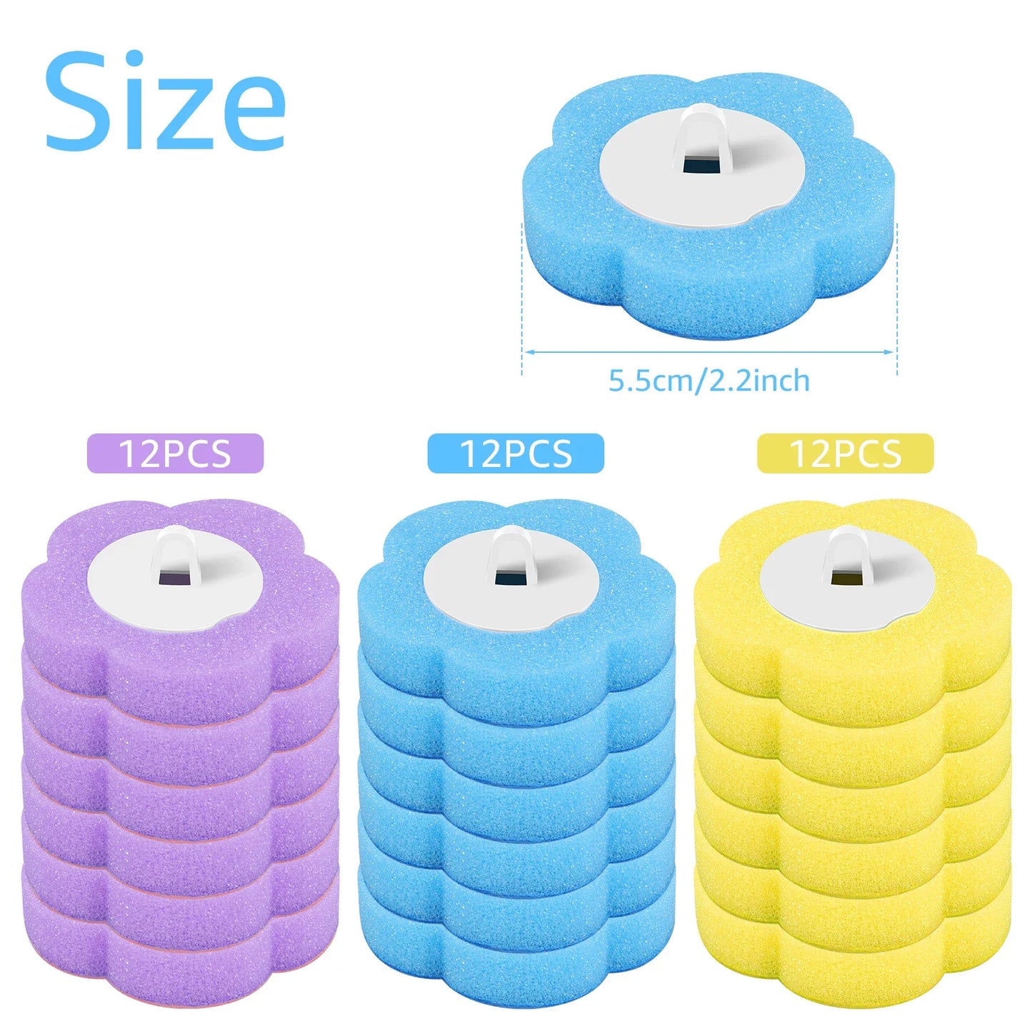 Wall-Mounted Disposable Toilet Brush Set | 18/36 Replacement Heads