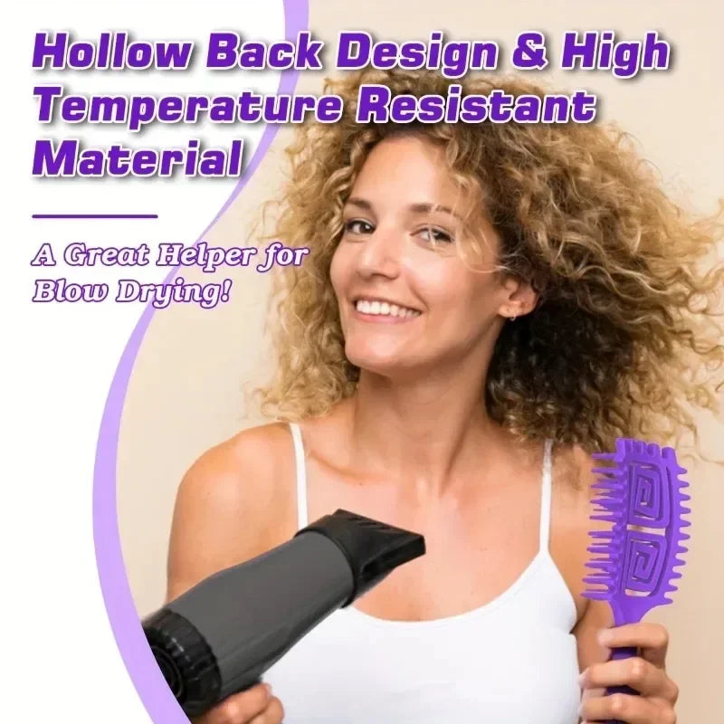 3-in-1 Curling Comb – Styling, Curling & Massage Tool