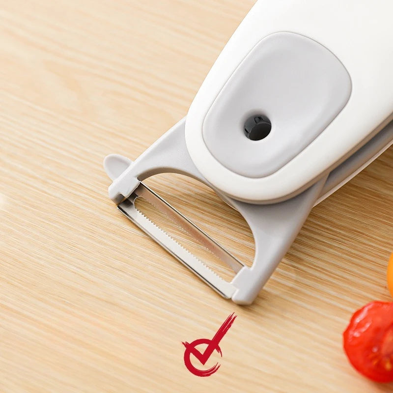 3-in-1 Portable Fruit Peeler, Paring Knife & Veggie Scraper Fruit & Veggie Peeler Peaceful Pleasures Health and Wellness