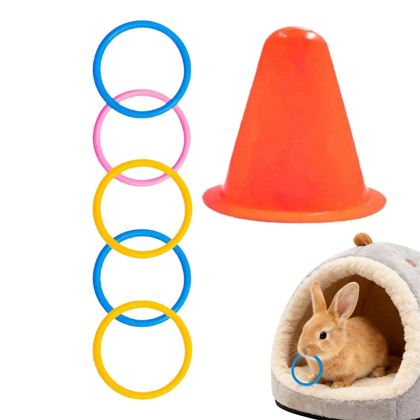 Ice Cream Stacking Ring Toy for Bunnies & Small Pets