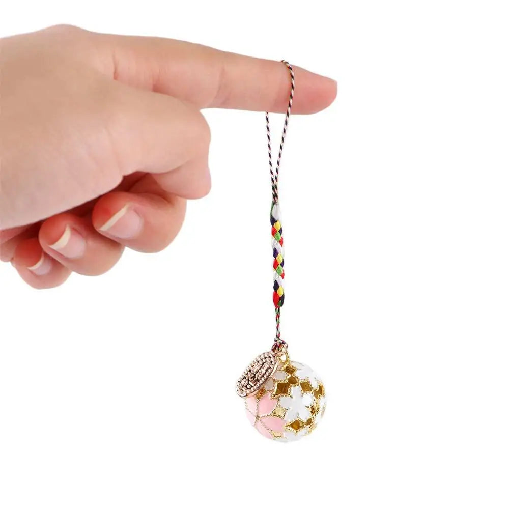 Japanese Sakura Bell Charm Keychain – Blessing Guardian
