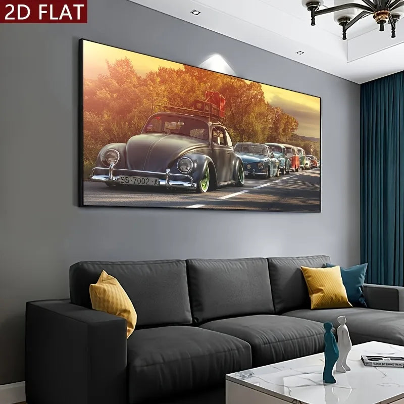 Fashion Car Canvas Wall Art Poster | Unframed Modern Print Canvas Wall Art Peaceful Pleasures Health and Wellness