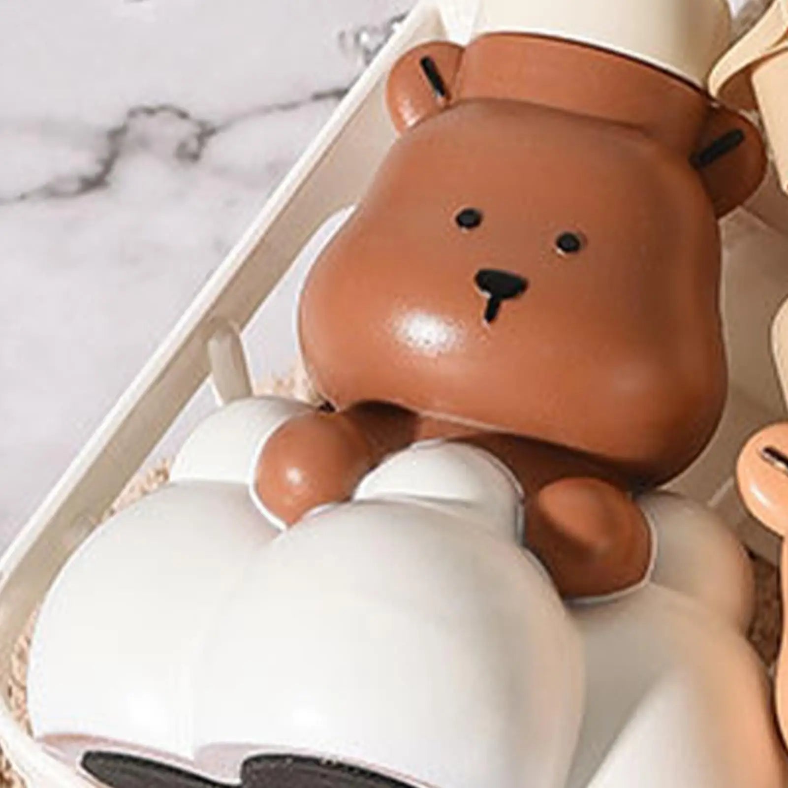 Dish Soap Dispenser Decorative Bear Refillable Pump Bottle Bathroom Soap Dispenser For Shower Gel Lotion Liquid Shampoo Home Peaceful Pleasures Health and Wellness