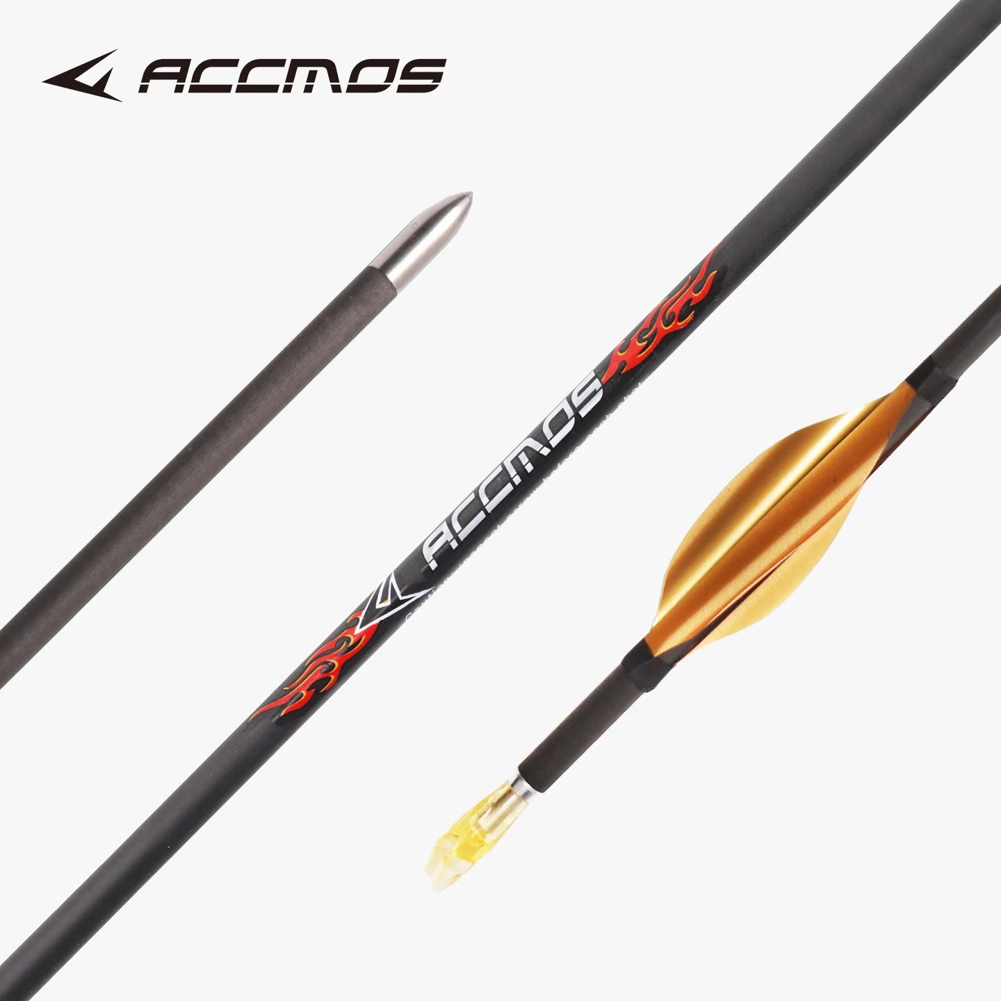 Golden Spin Feather Arrow Pure Carbon ID4 2 Spine 300-1800 Shaft