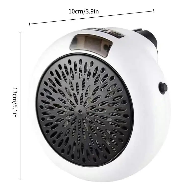 Portable 400W Plug-In Space Heater | Fast Desktop Warm Fan