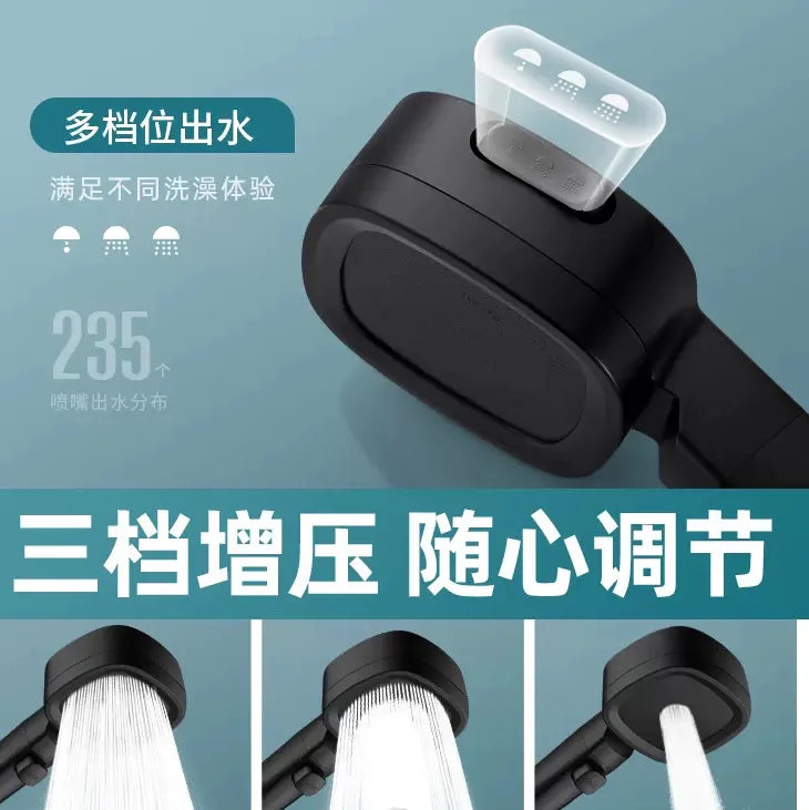 High Pressure 3-Mode Water Saving Handheld Shower Head