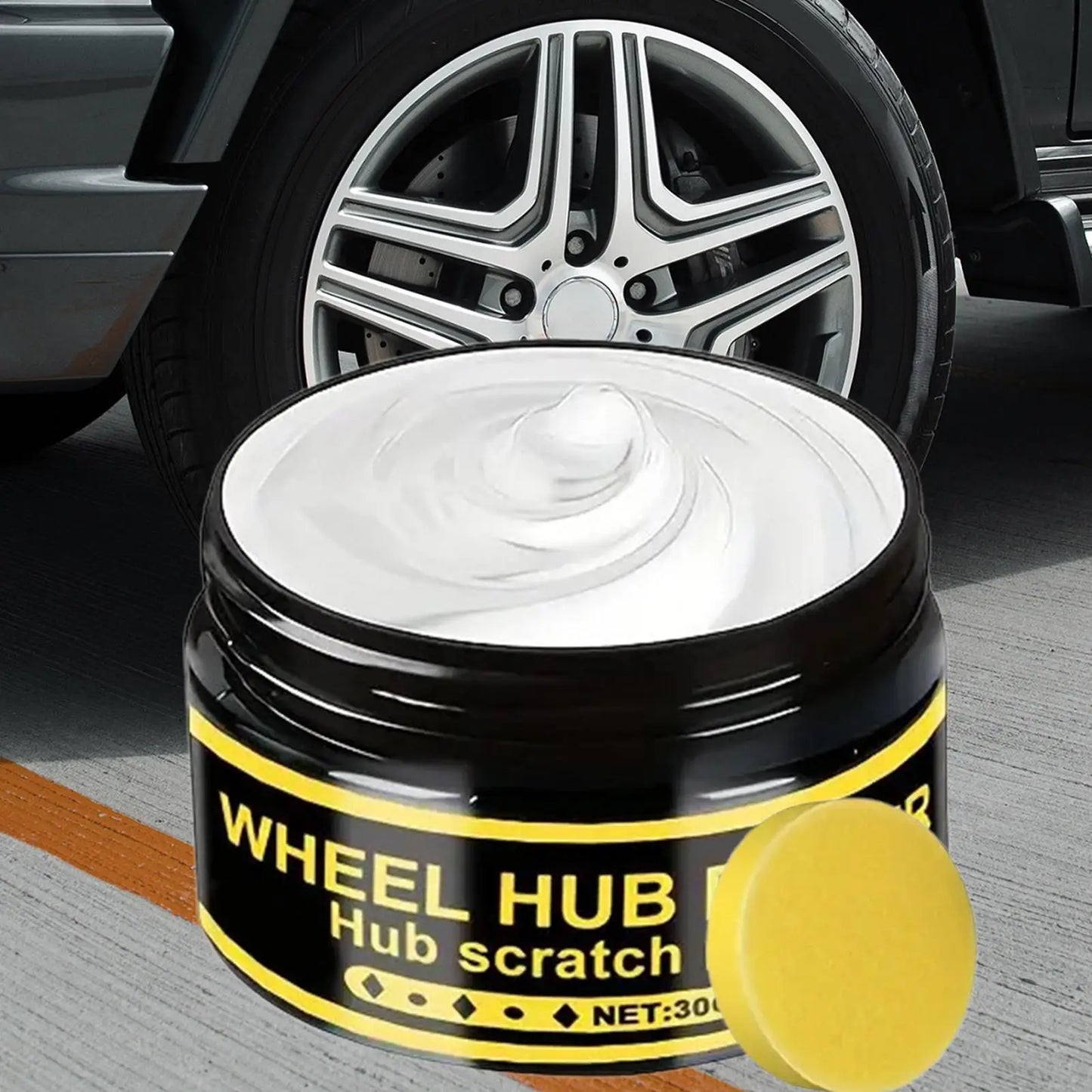 Wheel Rim Scratch Repair Wax & Metal Polish Kit – Chrome & Aluminum