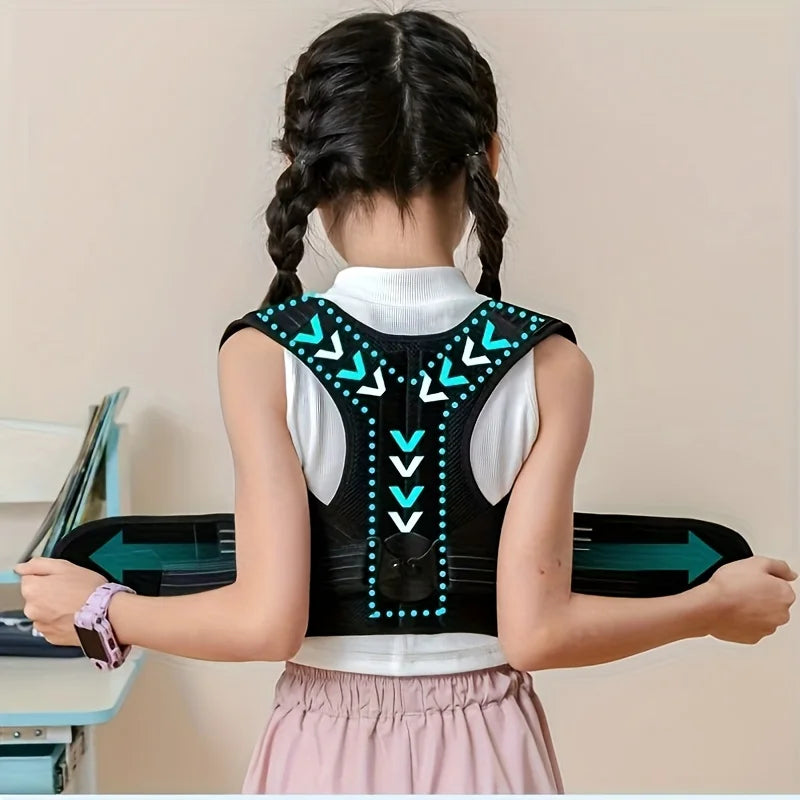 Posture Corrector Back Brace Anti-Hunchback Device Student Children Specialized Adolescent Back Correction Belt Home Wear Peaceful Pleasures Health and Wellness