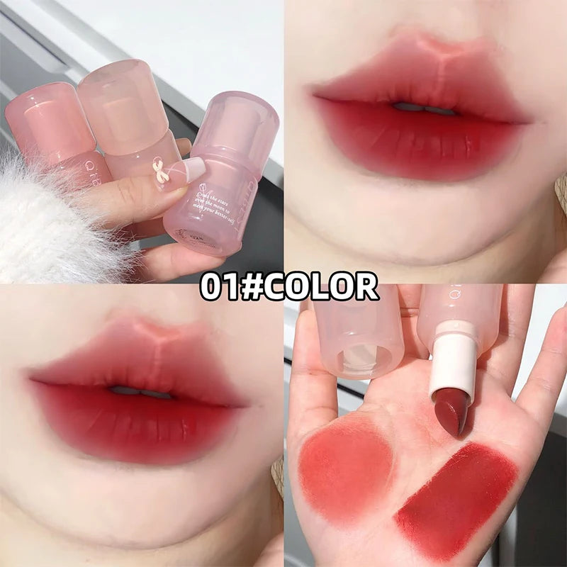 QIBEST Nude Matte Lipstick Waterproof And Sweatproof Lip Stain Sexy Red Lipstick Tinted Makeup For Women Long Lasting Lipstick Peaceful Pleasures Health and Wellness 01