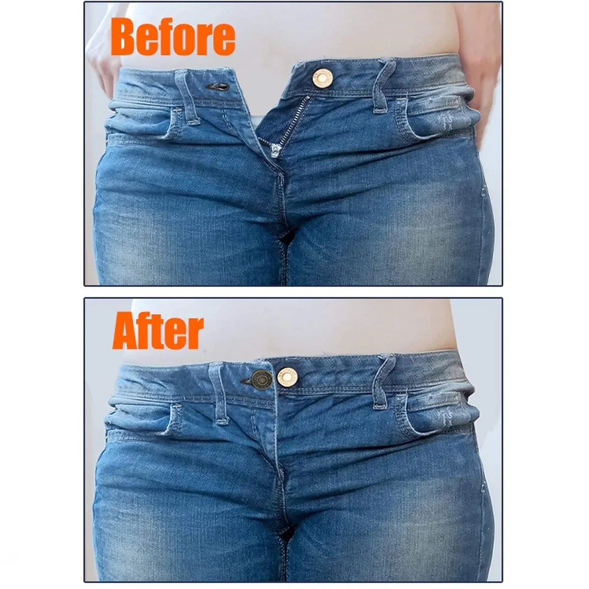 Jeans Button Extender Set – Elastic Waist Extender 4/6 pcs