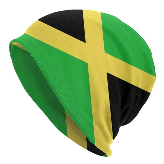Jamaica Flag Knit Beanie Hat | Unisex Jamaican Pride Skull Cap Knit Beanie Hat Peaceful Pleasures Health and Wellness 1 Beanies Cap