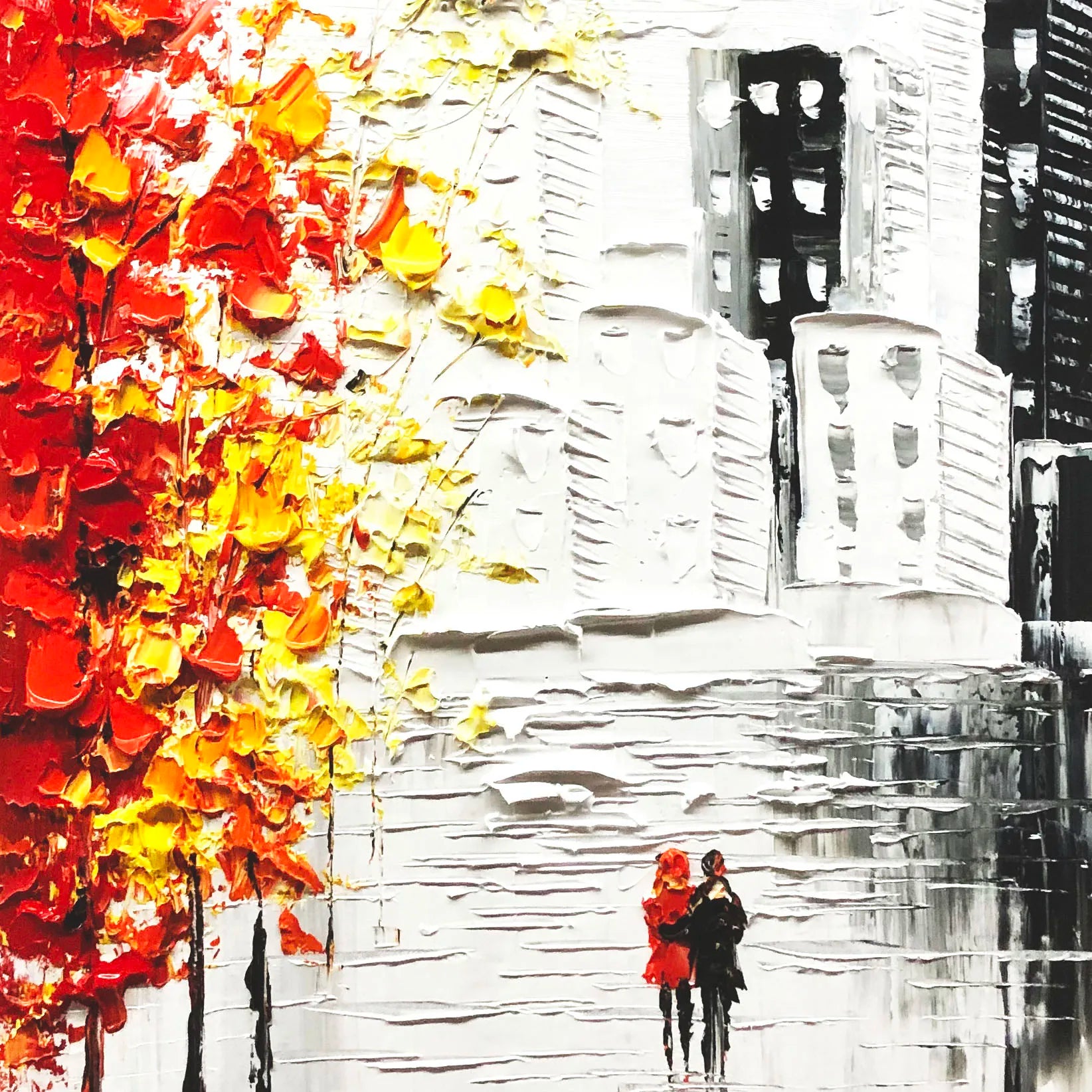 Handmade Abstract Oil Painting – Large Modern Canvas Wall Art Abstract Canvas Painting Peaceful Pleasures Health and Wellness