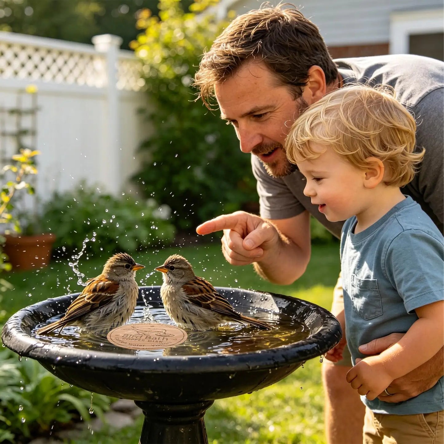 Copper Disk for Bird Bath | Natural Water Purifying Plate