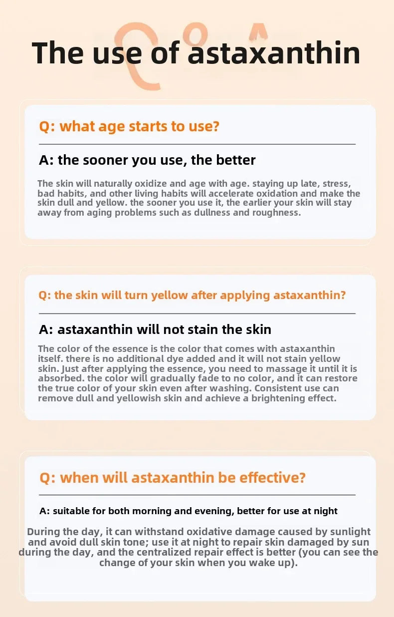 Astaxanthin Collagen Anti-Aging Face Serum Set – 28 Ampoules Peaceful Pleasures Health and Wellness
