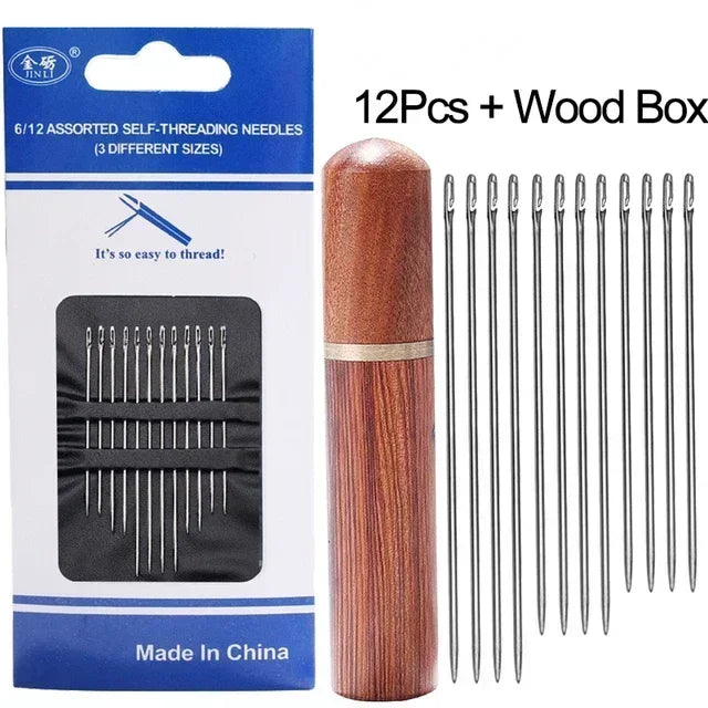 Magic Needle, Embroidery, Stainless Steel, Sewing Needle, Old Man, Crochet Needles, Diy, Household Use, Knit Set, Kit Peaceful Pleasures Health and Wellness Style C