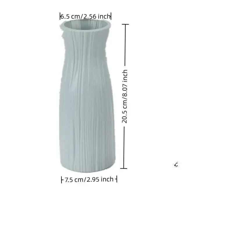 Modern Minimalist Geometric Plastic Vase – Home Decor