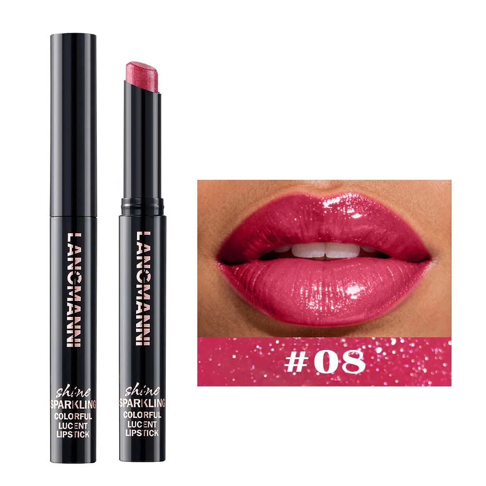 Pearl Shimmer Lipstick | High-Shine Creamy Hydrating Lip Color