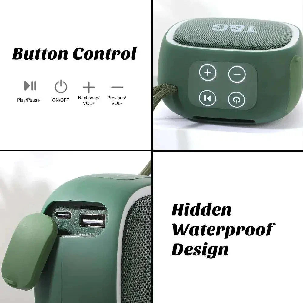 T&G TG659 Portable Bluetooth 5.3 Speaker with FM Radio