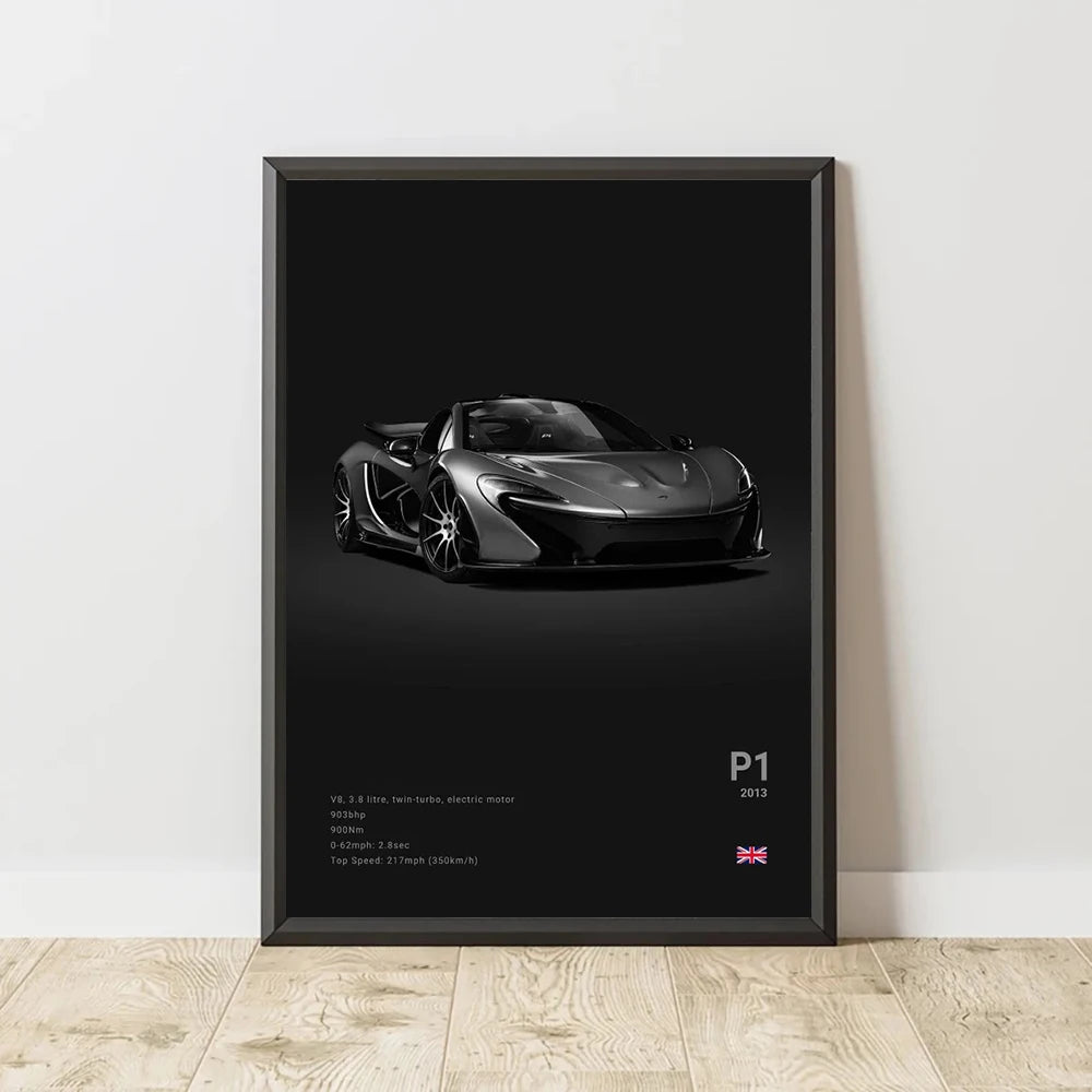 SENNA 720S ARTURA Canvas Wall Art Print Poster P1 765LT Supercar Decorative Painting Modern Home Decor Car Lover Gift Unframed Peaceful Pleasures Health and Wellness