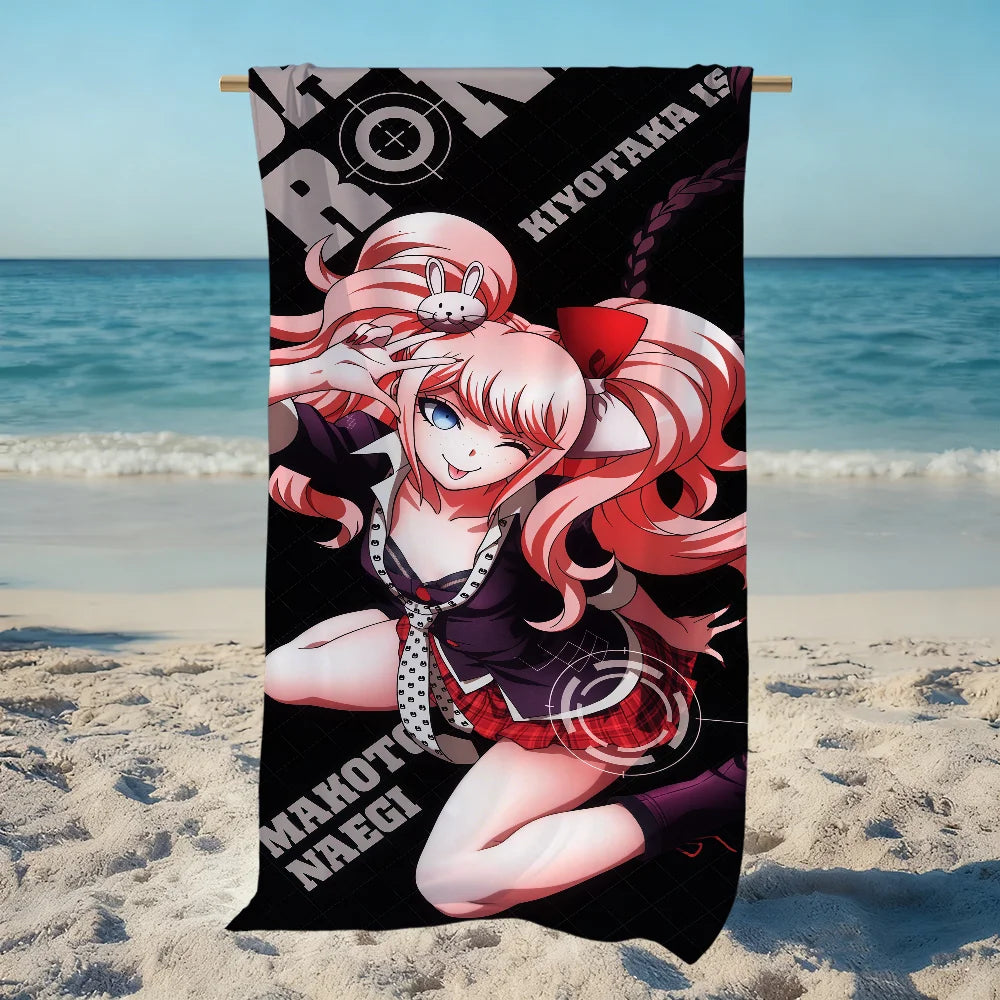 Danganronpa Anime Quick-Dry Beach Towel | Soft Microfiber Anime Beach Towel Peaceful Pleasures Health and Wellness