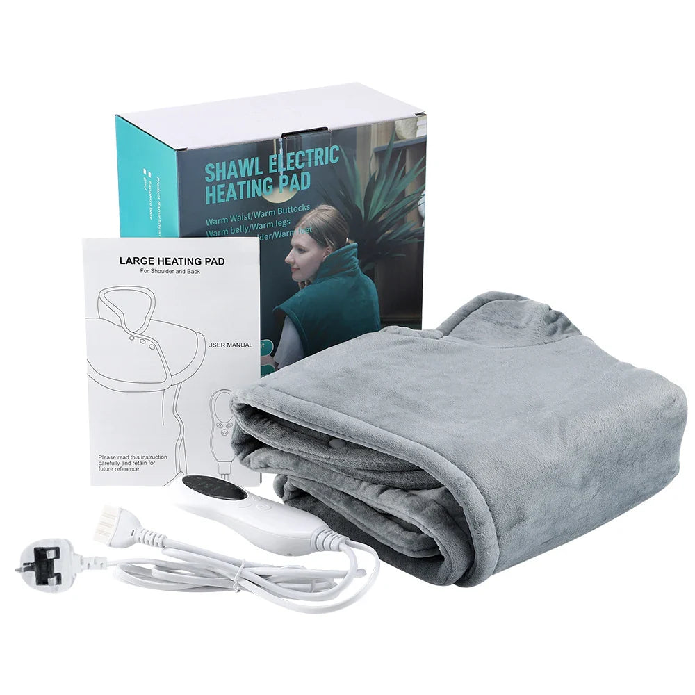 Hailicare Electric Heated Shawl – 10 Temps & Auto-Off Timer