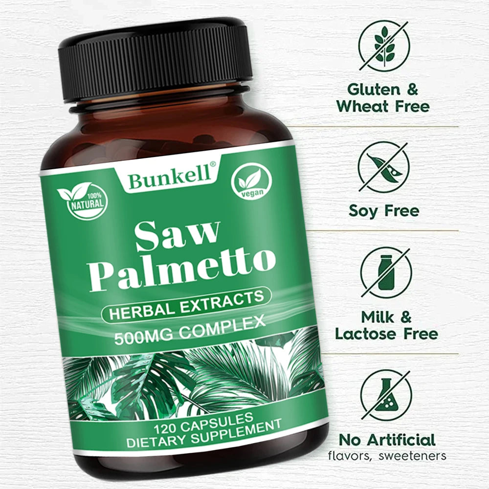 Saw Palmetto Capsules for Men’s Wellness & Hair Health Peaceful Pleasures Health and Wellness