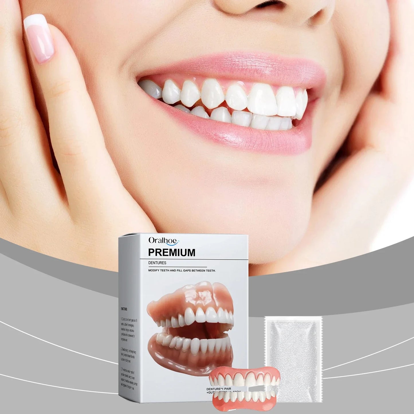Oralhoe Denture Set – Natural Fit & Comfortable Smile
