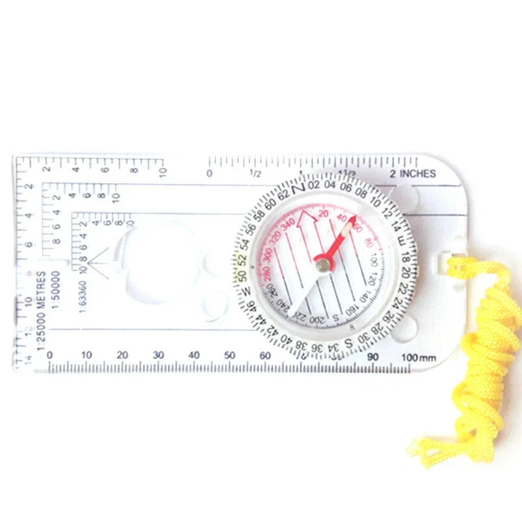 Compass Navigation Map Ruler | Hiking & Orienteering Tool