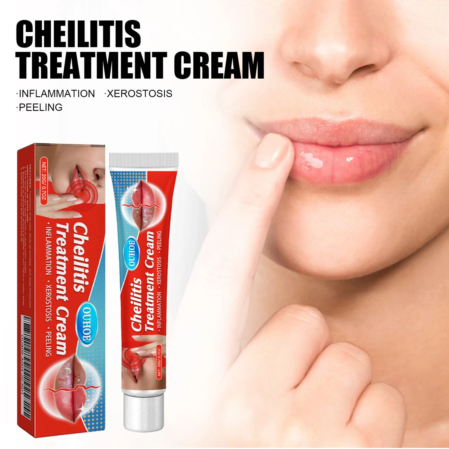 OUHOE Lip Repair Balm Lip moisturizing and hydrating chapped and cracked to prevent dryness and lighten lip lines care balm Peaceful Pleasures Health and Wellness