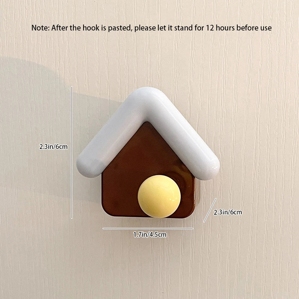 Cartoon Creative Hook Cute House Design Decoration High-value Small
