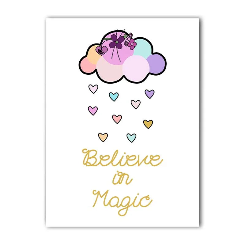 Nursery Inspirational Quotes Wall Art, Rainbow Canvas Painting, Minimalist Aesthetic Poster Print for Baby Kids Bedroom Decor Peaceful Pleasures Health and Wellness 04 50x70cm NoFrame China Mainland