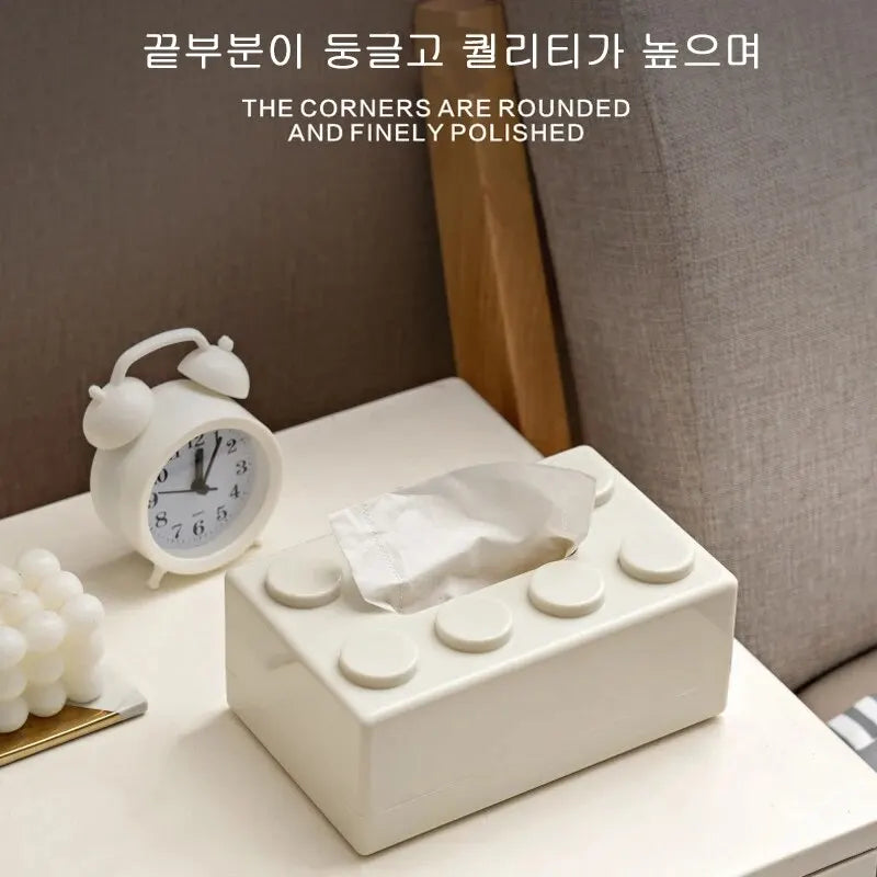 Building Block Tissue Box – Desktop & Wall Mount Holder