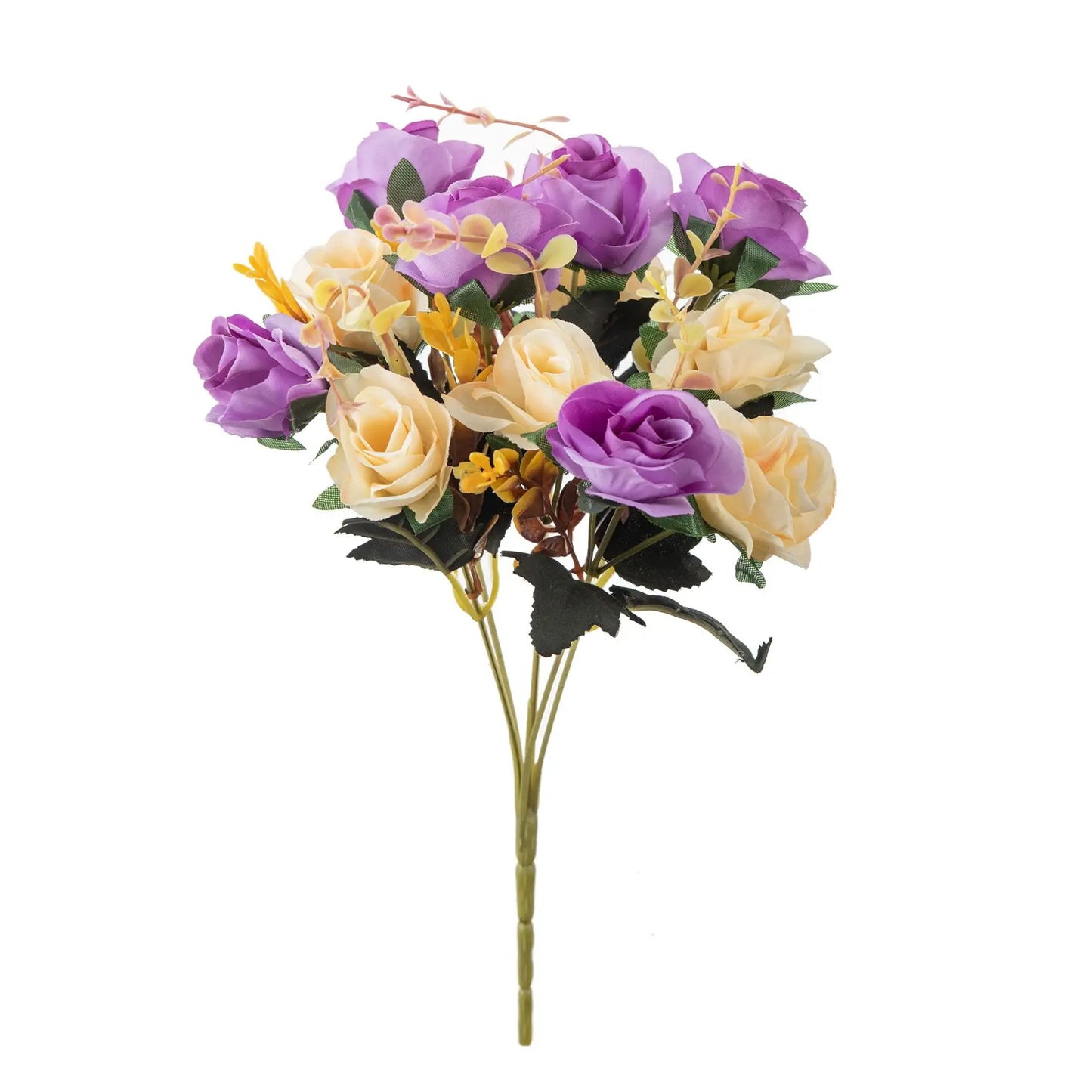Silk Rose Artificial Flower Bouquet | Wedding & Home Decor