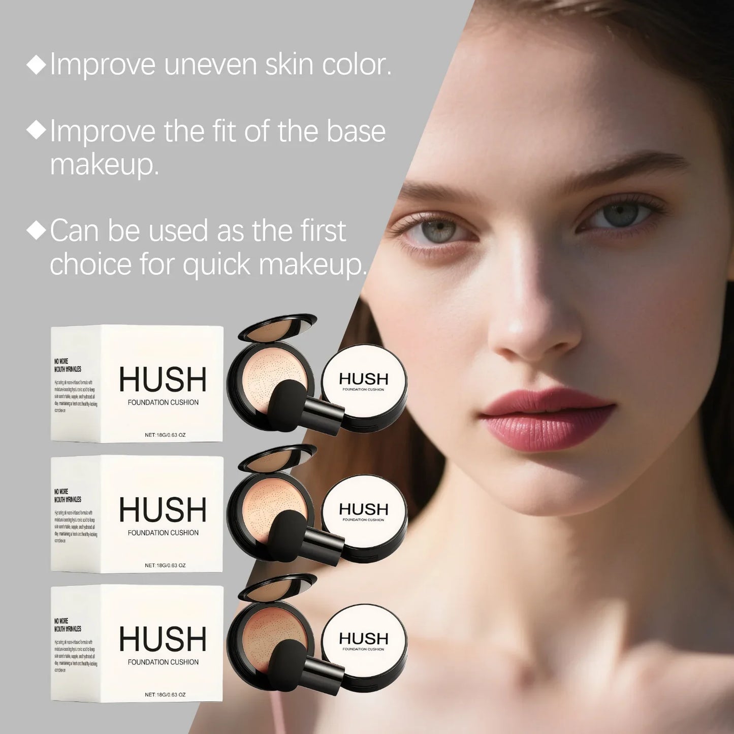Cushion Foundation Concealer – Natural Coverage, Non-Caking