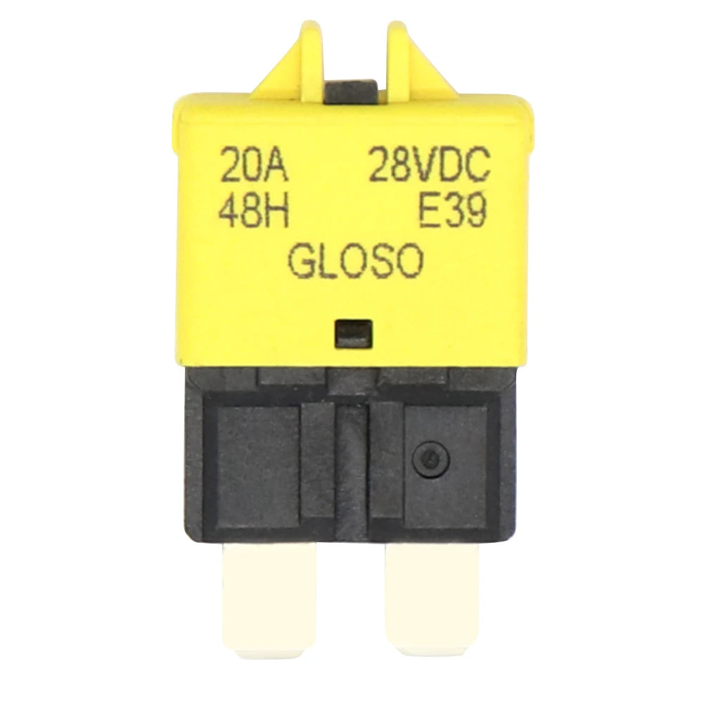 1/2PCS Circuit Breaker Blade Fuse 12V 24V Resettable 5-30A Marine RVs Automatic Reset Thermal Circuit Breaker Car Blade Fuse Box Peaceful Pleasures Health and Wellness F449 1PCS
