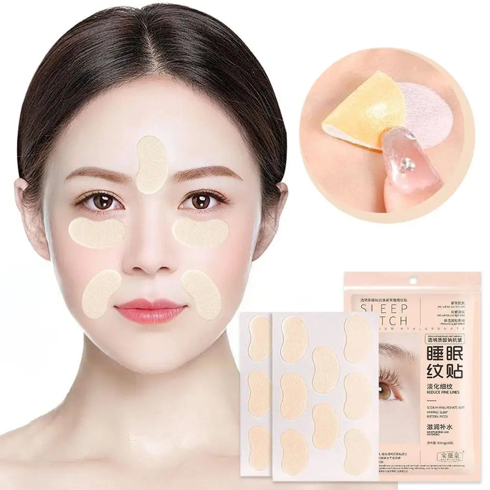 Hyaluronic Acid Forehead Wrinkle Patches – Overnight Smoothing
