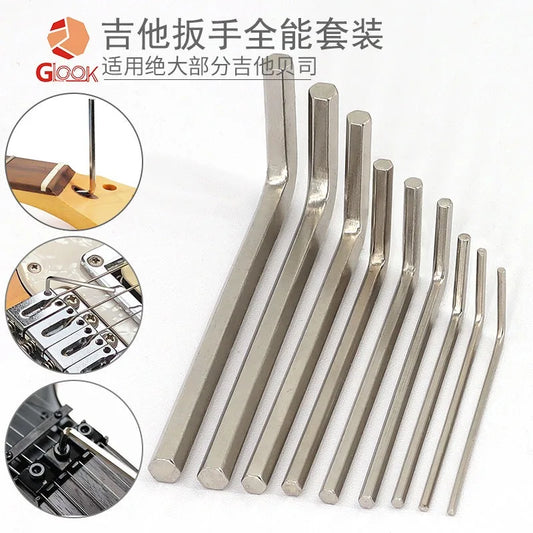 Electric Guitar Hexagonal Wrench Bass Code String Pitch Height Peaceful Pleasures Health and Wellness