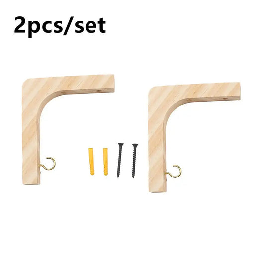 1/2pcs Wooden Hanging Plant Hooks Natural Wood Hooks for Hanging Plants Indoor Wall Decoration Simple Pine Wood Wall Hangers Peaceful Pleasures Health and Wellness Natural wood 2PCS