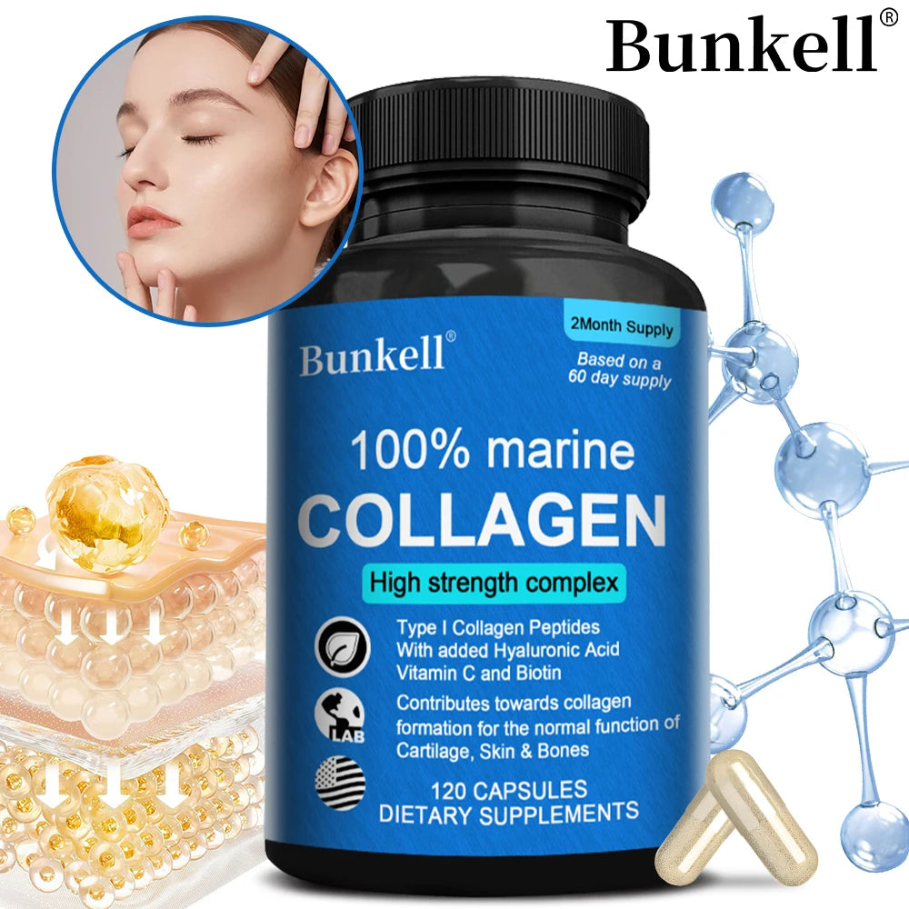 Collagen Capsules-Dietary Supplements for Skin, Hair, Joint Health, Digestion and Immune System Health Supplement, Non-GMO Peaceful Pleasures Health and Wellness