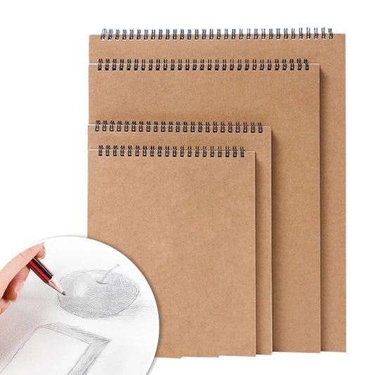 160 GSM Spiral Sketchbook A3/A4/A5/A6 – 30-Sheet Drawing Pad Spiral Sketchbook Oasis Select A4