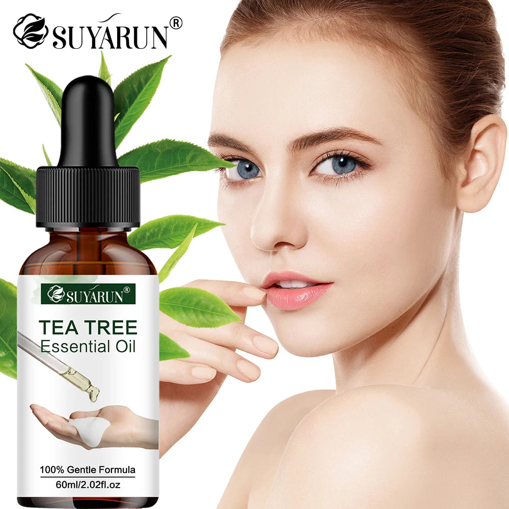 SUYARUN Tea Tree Oil Serum - Natural Moisturizing & Soothing Face Care for Clear, Hydrated Skin. Peaceful Pleasures Health and Wellness