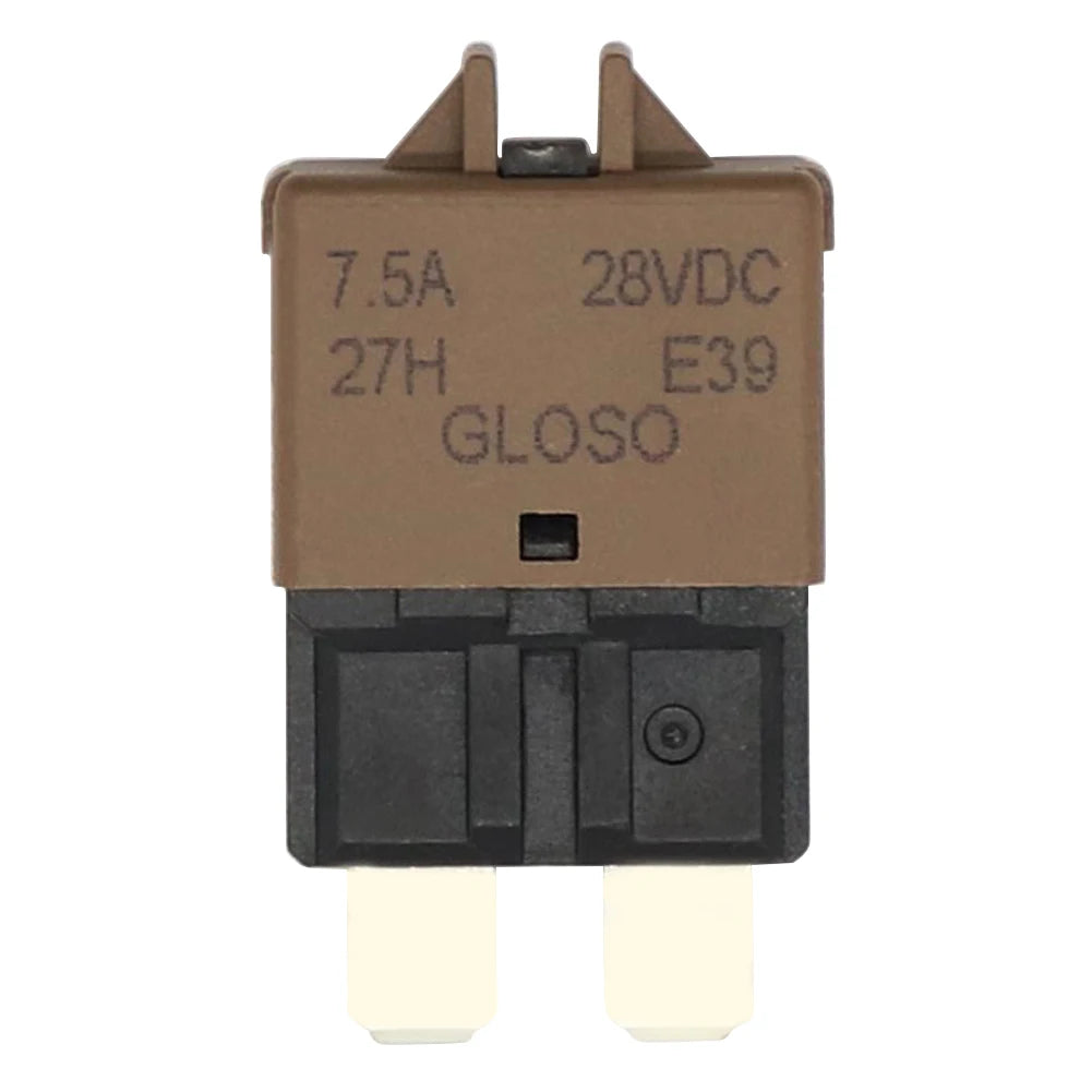 1/2PCS Circuit Breaker Blade Fuse 12V 24V Resettable 5-30A Marine RVs Automatic Reset Thermal Circuit Breaker Car Blade Fuse Box Peaceful Pleasures Health and Wellness F446 1PCS