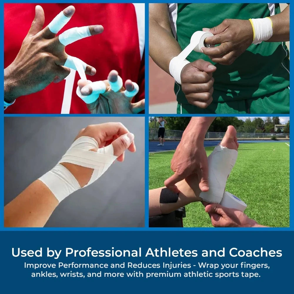 WEFITON 3-Roll Foam Athletic Underwrap Tape – Ankles & Wrists Athletic Foam Tape Peaceful Pleasures Health and Wellness
