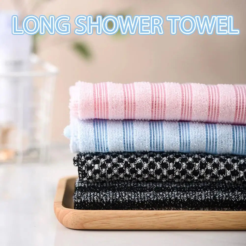 Double-Sided Exfoliating Bath Scrubber Strip | Back Scrubber Exfoliating Bath Scrubber Peaceful Pleasures Health and Wellness