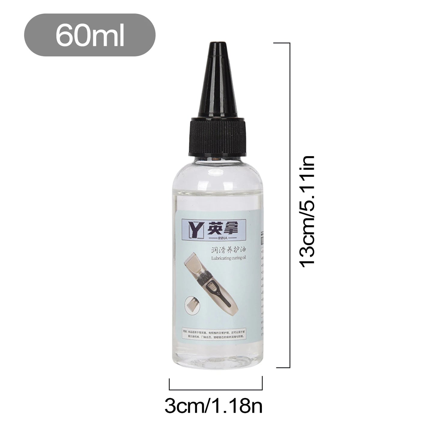 60ML Hair Trimmer Lubricant Oil, Clipper Barber Oil for Beard Shaver, Rust Prevention Maintenance for Hair Clippers Peaceful Pleasures Health and Wellness 60ml