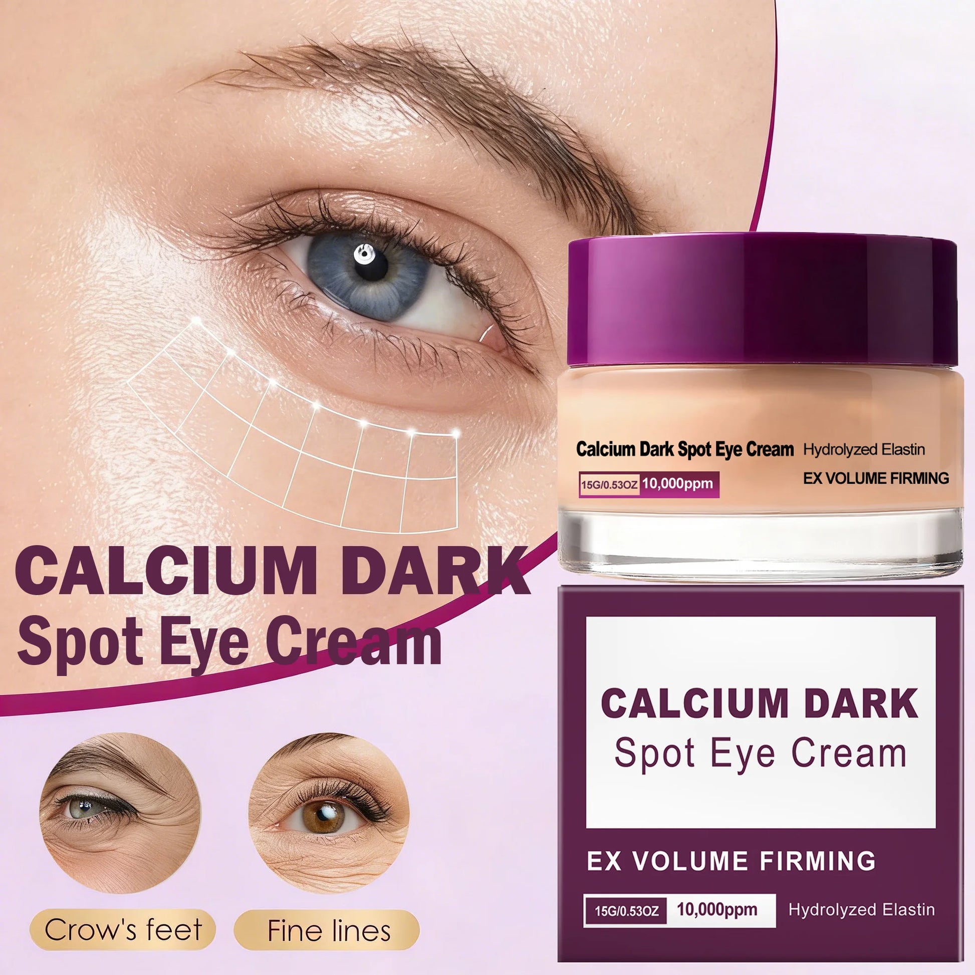 Calcium Eye Cream – Anti-Aging, Dark Circles & Puffiness Peaceful Pleasures Health and Wellness