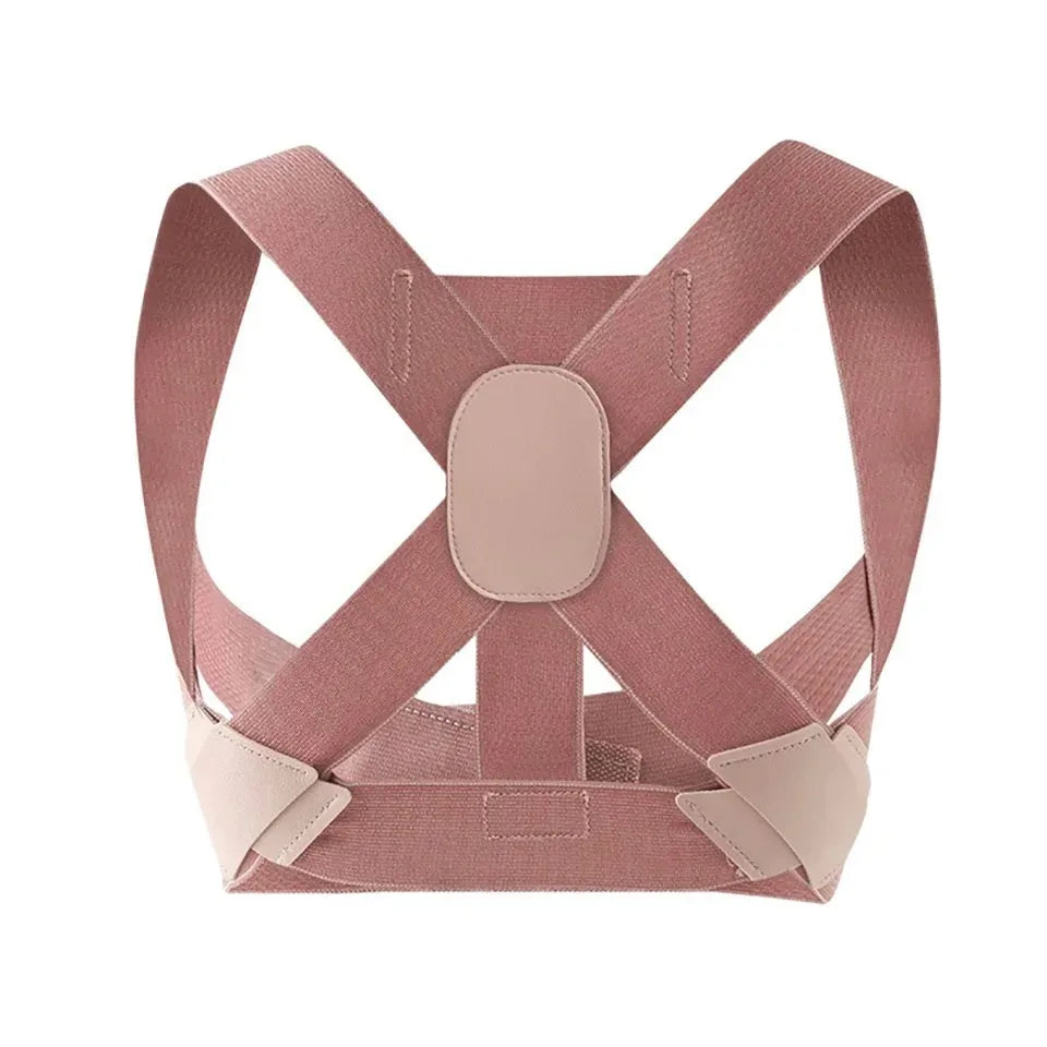 Adult Hunchback Corrector Invisible Back Straightening Stretching Straight Back Open Shoulder Lumbar Correction Belt Men Women Peaceful Pleasures Health and Wellness rose L
